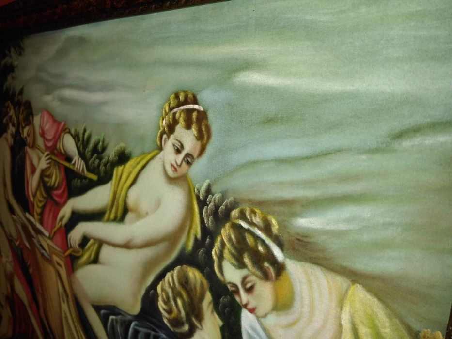 Vand Schimb Tablou Rar Pe Panza Ulei de R Marinescu dupa Tintoretto