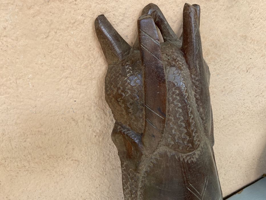 Стара френска маска дърворезба