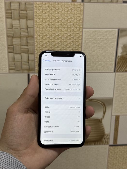 Iphone X   256gb