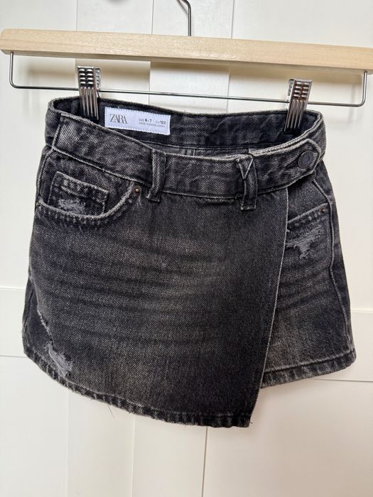 Детска дънкова къса пола-панталон Zara