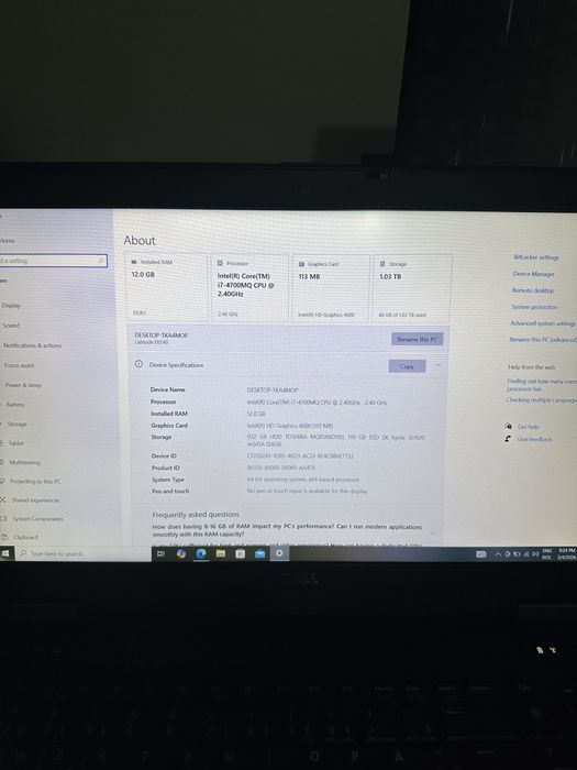 Laptop DELL Latitude