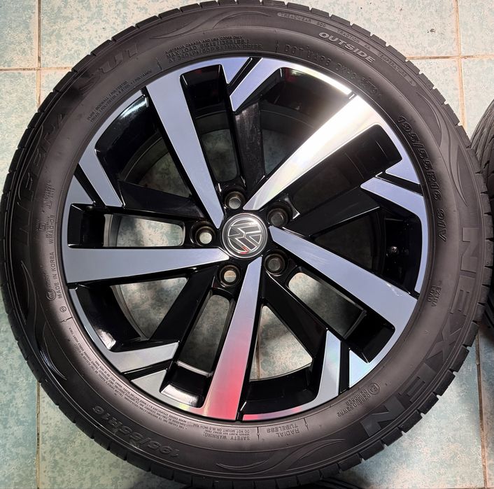 Jante aliaj diamond cut R16 originale VW Polo 195/55/16 vara