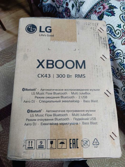 Музыкальный центр LG XBOOM CK43