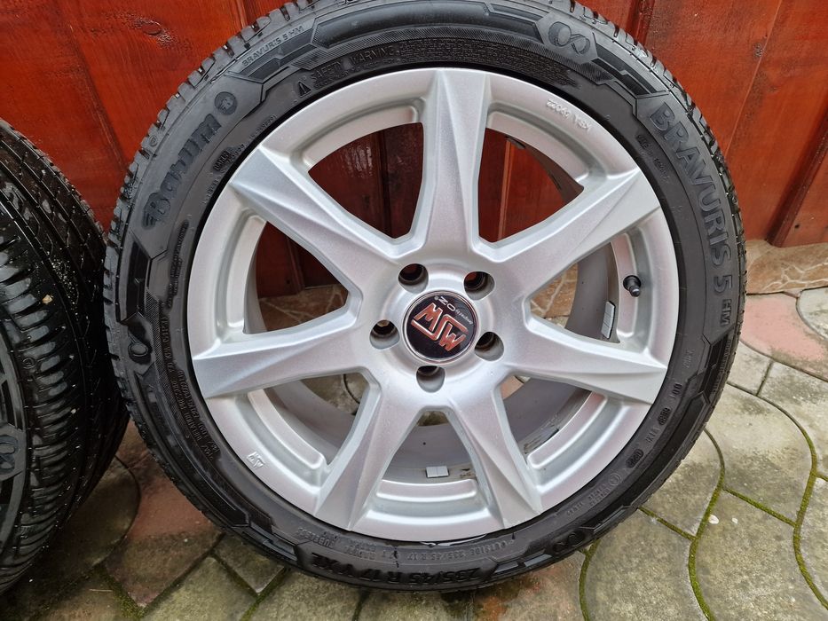 jante aluminiu 5x112 R17 cu anvelope noi