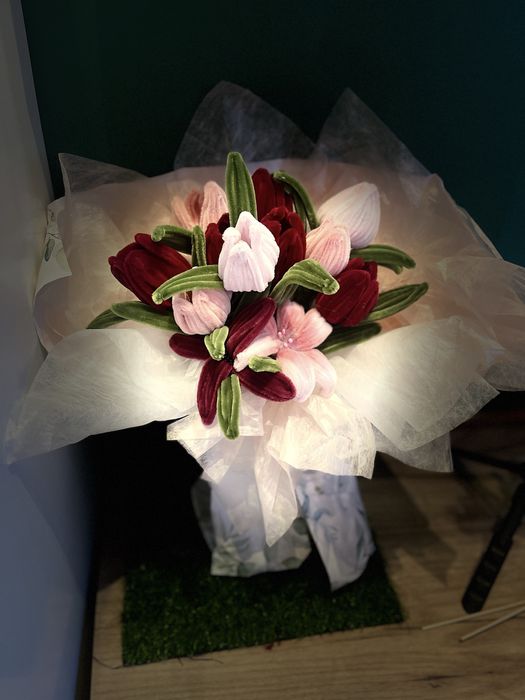 Букети от плюшени телчета