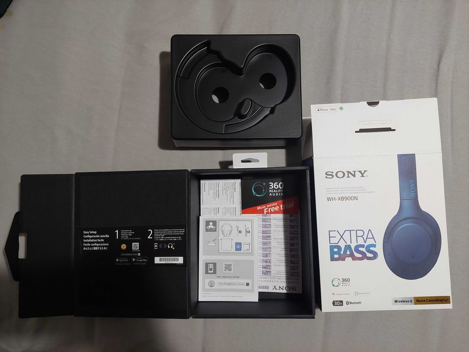 Sony WH-XB900N EXTRA BASS Слушалки (Перфектно състояние)