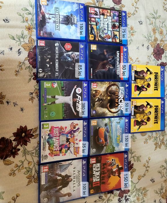 Vând 11 jocurii la bucata de ps4
