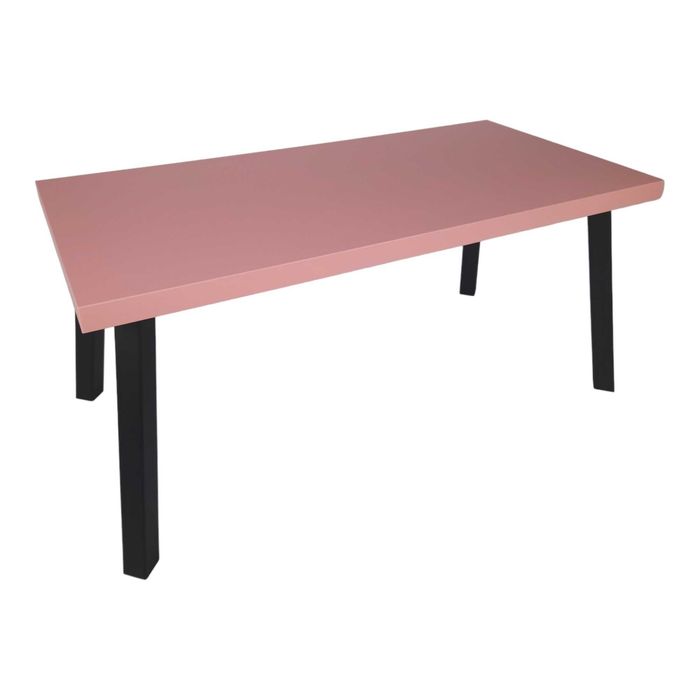 Masa cafea pentru living, lemn si otel, 100x50 cm