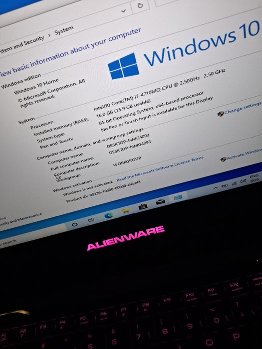 Vand Laptop Gaming Alienware 14  i7 16 gb ram
