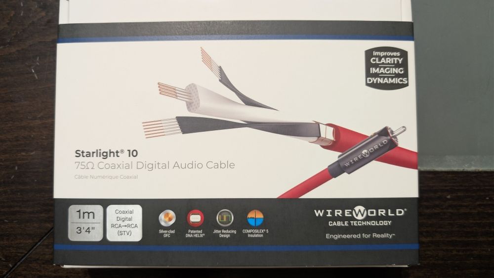 Wireworld starlight 10 rca coaxial audio cable