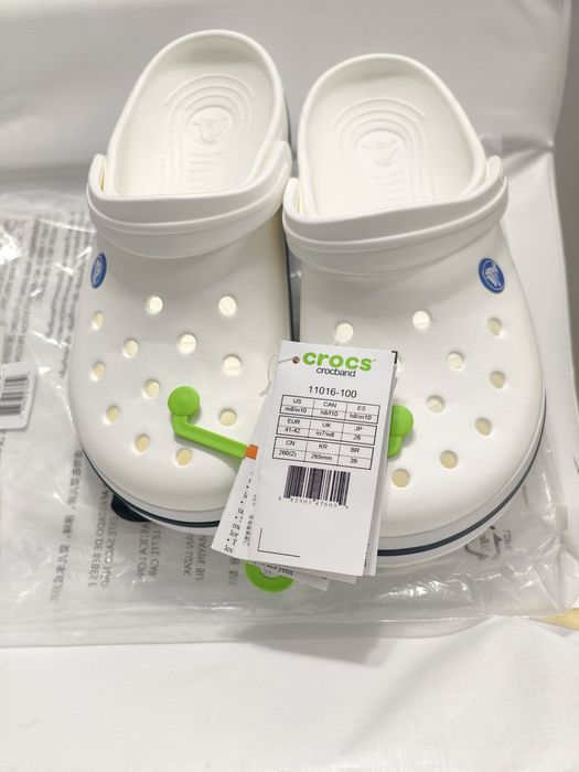 Crocs crocband albi noi  41-42
