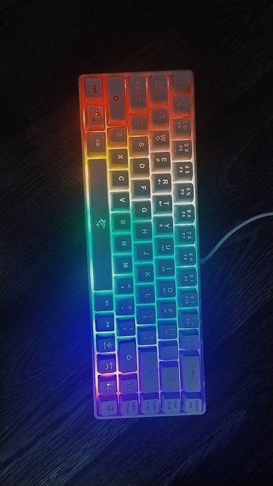 Tastatură WhiteShark perfect funcțională, taste cu membrană, RGB
