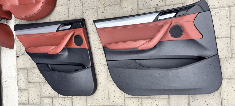 Scaune interior recaro piele rosu rosie full incalzire fata si spate Bmw X3 X4 F25 F26   #14