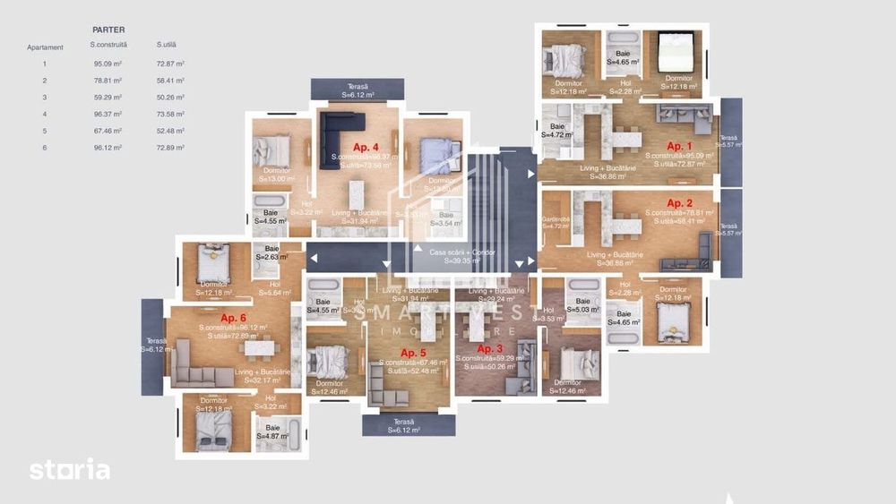 Apartament 3 camere bloc nou | Etaj 1|  Zona Titulescu