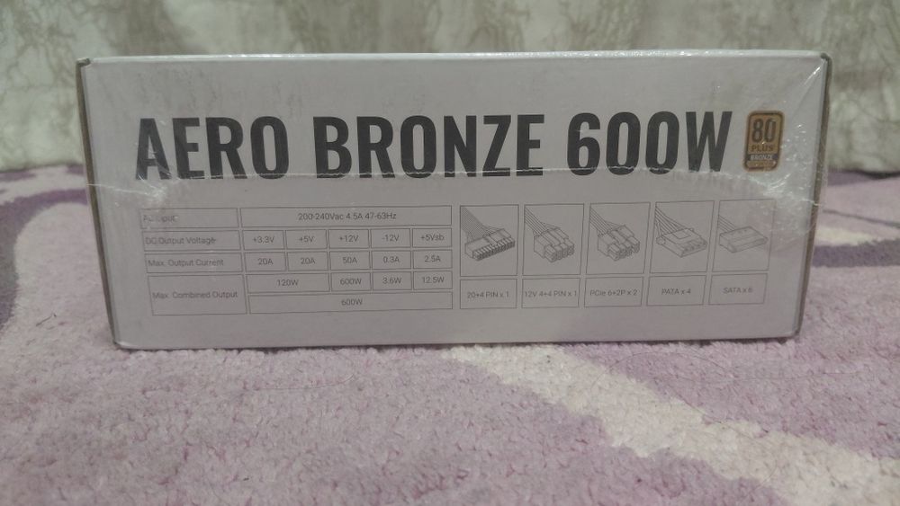 Блок питание от Aero Bronze 600W