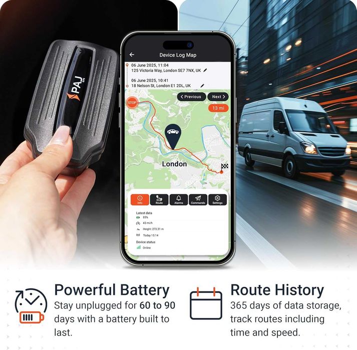 PAJ GPS Power Finder GPS тракер в реално време