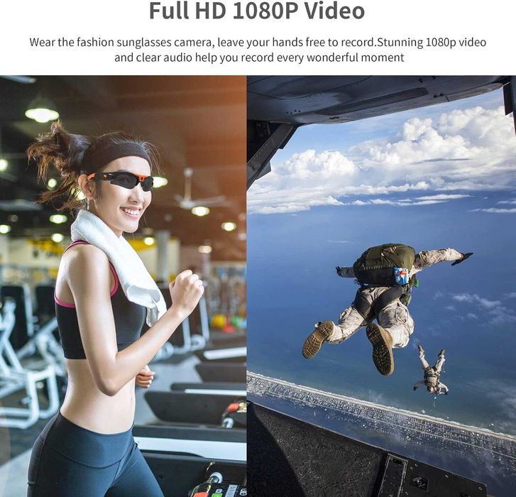 Hereta Wifi , 4K видеозаписващи очила,  поддържа iOS и Android