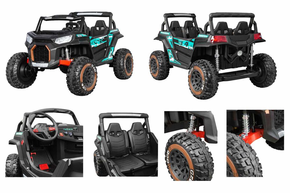UTV electric pentru copii 2-8 ani,2 locuri 4x4 300W, 24V 8Ah, Premium
