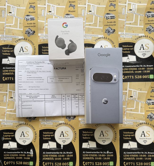 Google Pixel 10 Pro XL 5G 256Gb 16Gb Ram + Casti Pixel Buds A Noi Sigi