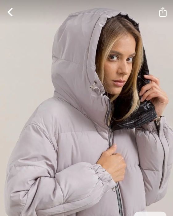 Пуховик женский длинный