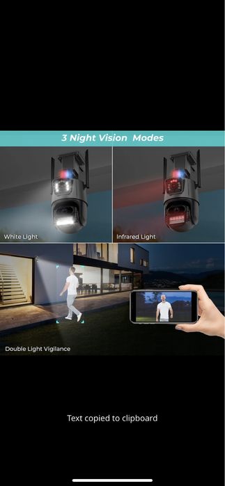 Camera 8mp supraveghere externa prin Wireless sau pe fir