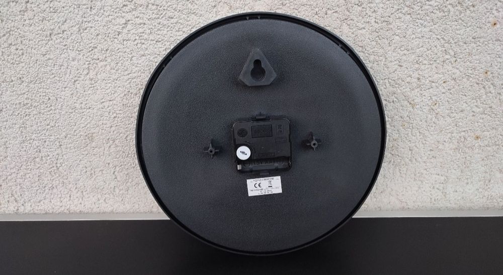 ceas de perete cu paiete duble cu 2 culori auriu argintiu silentios

3