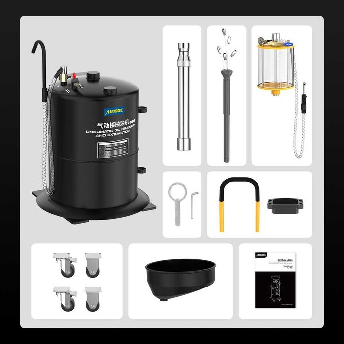 Машина за смяна на масло AUTOOL OD720, източване и събиране с вакум