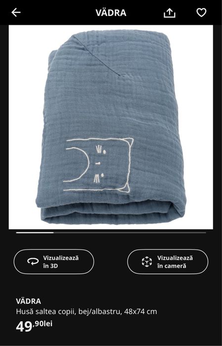 IKEA Saltea infasat bebe si husa GRATUITA