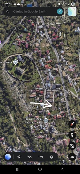 Vand teren 800mp in Galata la 100 metri de Manastirea Galata