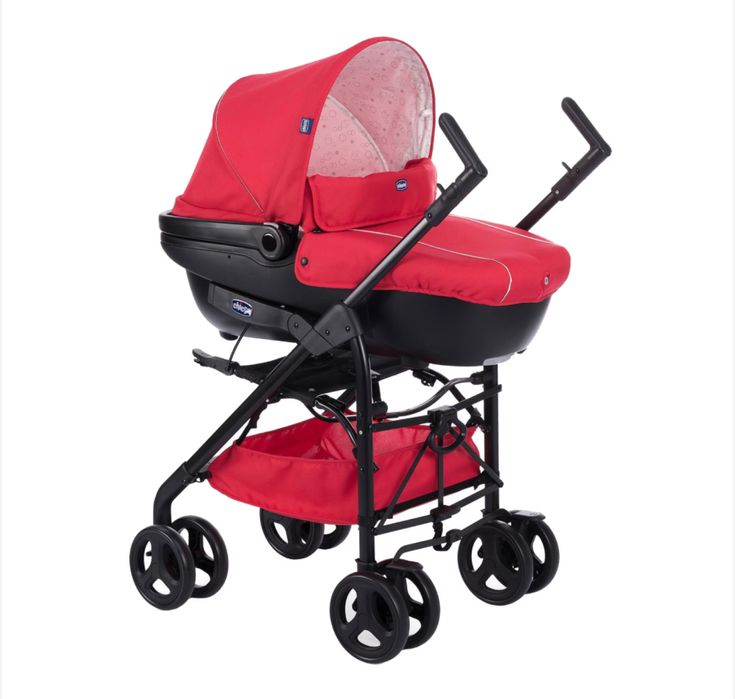 Carucior 3 in 1 Chicco Trio Sprint, cu kit auto, Rosu