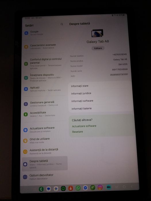 Vând Galaxy Tab A 8 2021 perfect funcțională