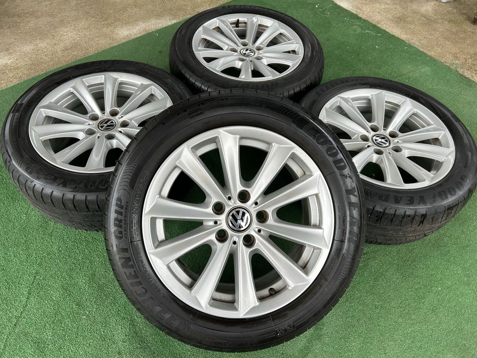 5x120 17 за vw transporter T5 T6 със летни гуми goodyear
