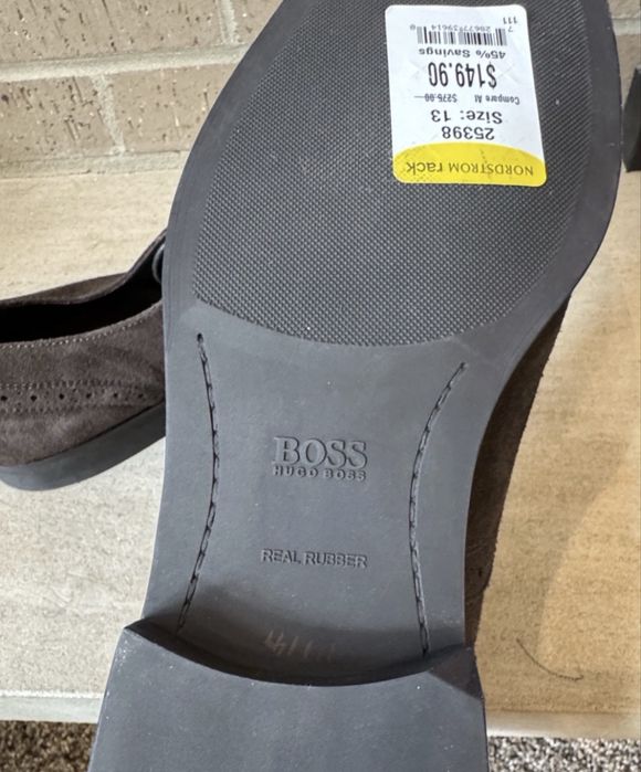 Туфли замшевые Hugo Boss