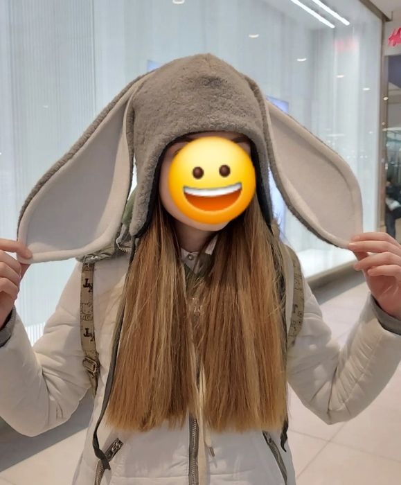 Шапка. Зимняя шапка. Зимняя шапка заяц, шапка с ушами