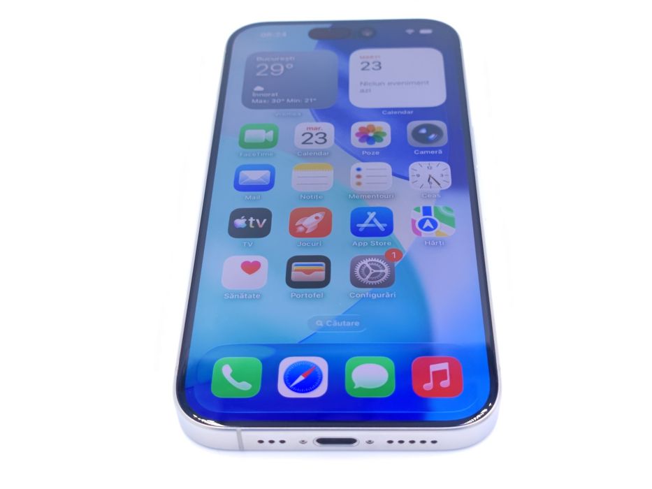 Apple iPhone 15 Pro 128GB White Titanium, Garantie 24 luni | #D93934