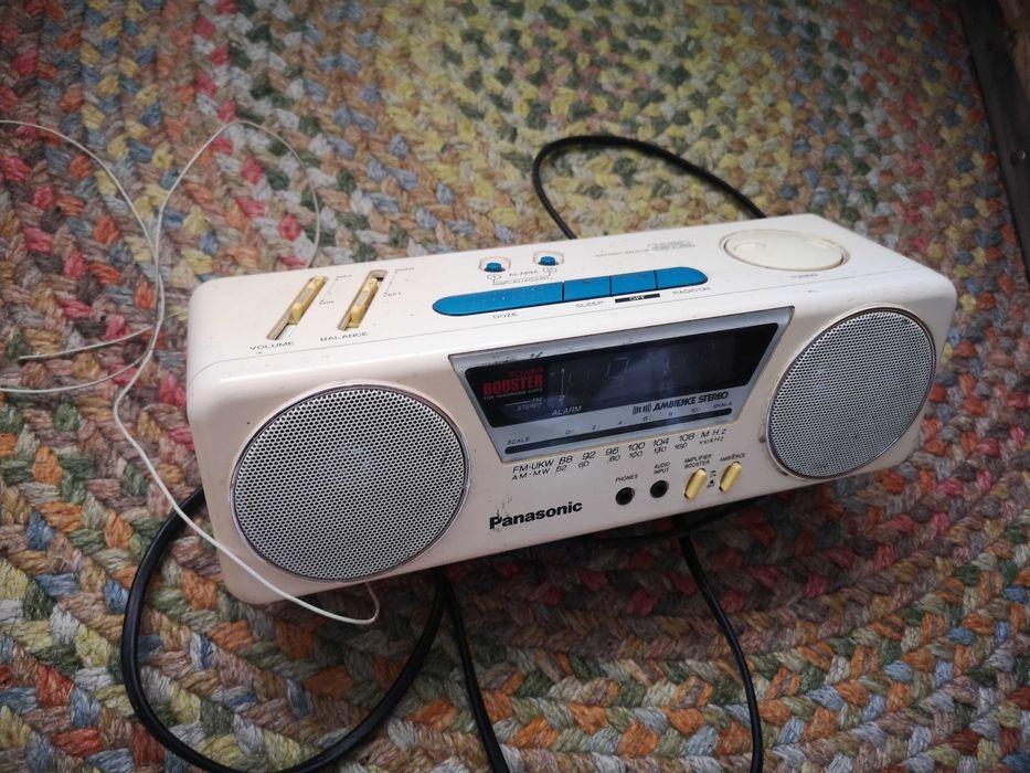 radio panasonic rc x210, cu ceas si alarma, stereo