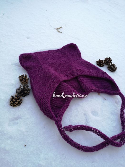 Чепчик "Мишка" ручная работа