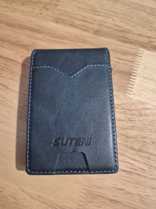 Portofel slim suport carduri, ejectare mecanica