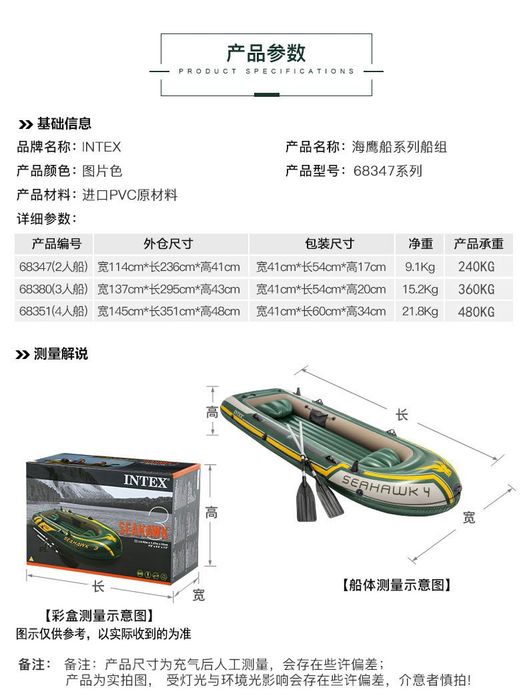 Надувная лодка с электрическим насосом Intex