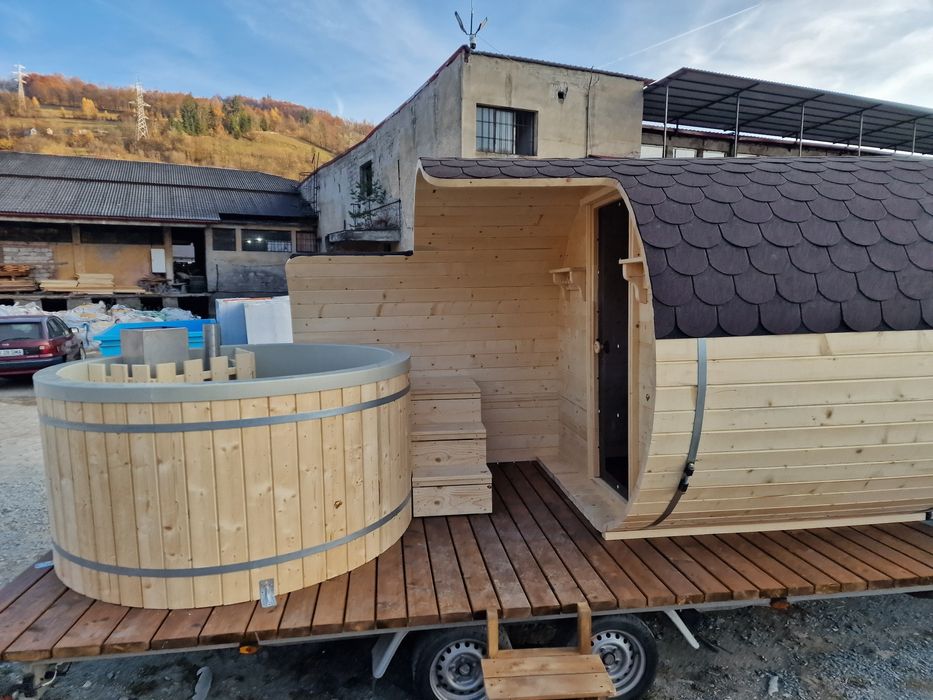 Ciubar Polipropilena jacuzzi și sauna pe remorca certificat calitate