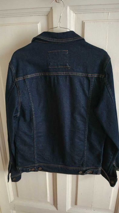 Jacheta Zara Man - geaca blugi barbati denim albastra - Marimea M / 40