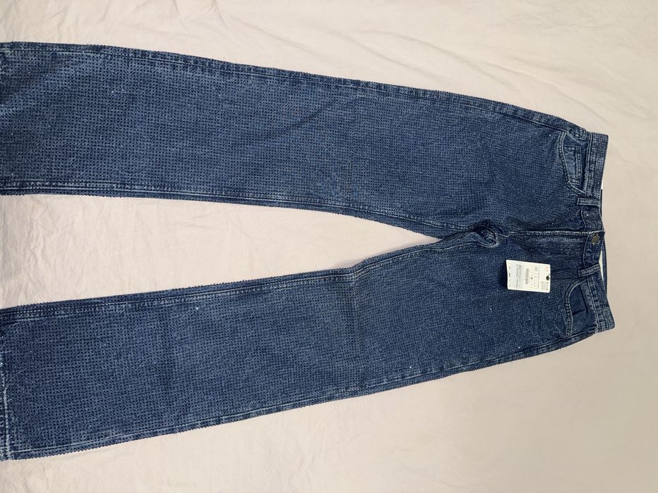 Дамски дънки с камъчета ZARA