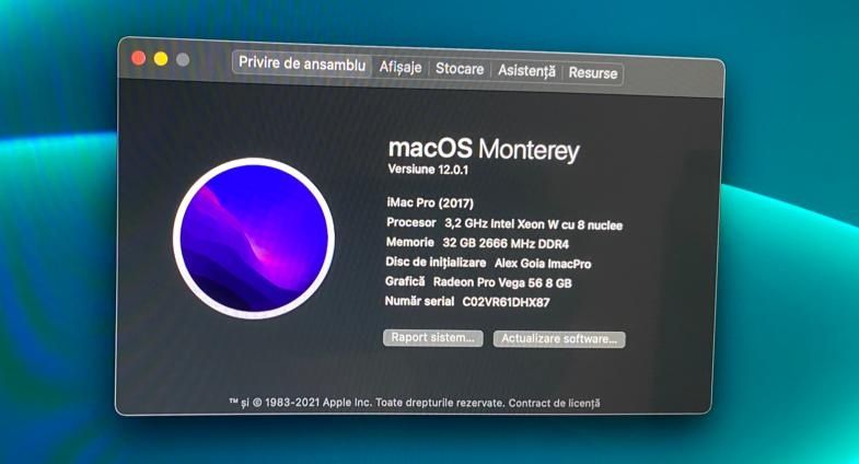 IMac Pro 5K Retina 27" 32 GB RAM 1T SSD 8 NUCLEE