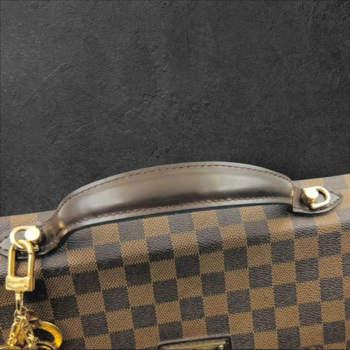 Louis Vuitton Damier Bergamo MM Handbag Brown DamierEbene Дамска чанта