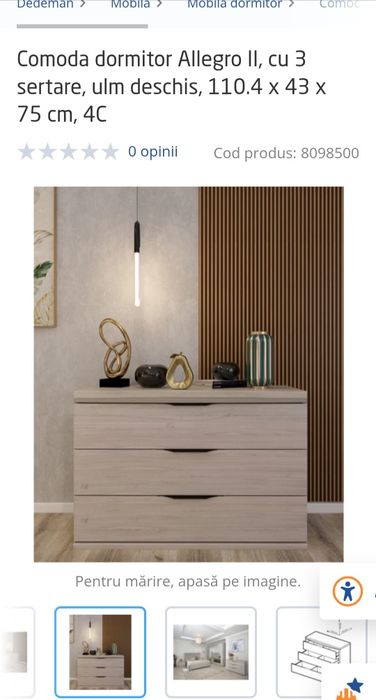 Comoda + Noptieră Dedeman