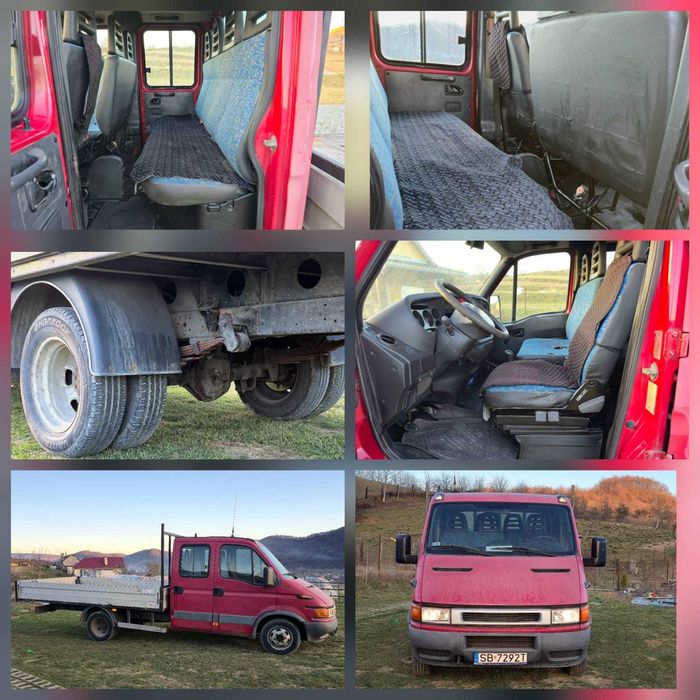 Iveco Daily Doka 7 locuri 2.8 diesel Bena 3.70 m Cat. B