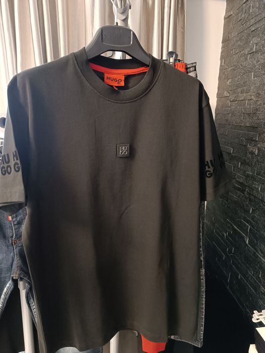 Tricou pentru bărbați boss  alb și negru