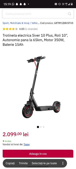 Trotineta Siver 10 plus