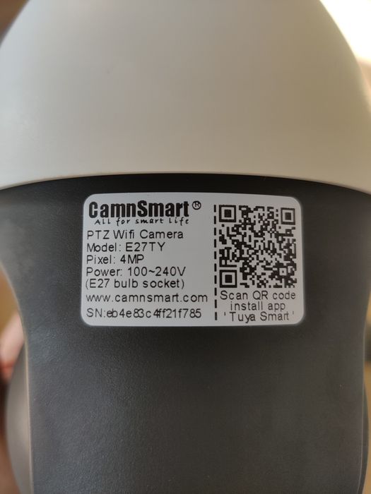 Cameră supraveghere wireless cu soclu