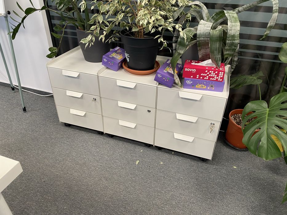 Mobilier și echipamente de birou – Birouri IKEA, Scaune Markus, Rollbox-uri, Distrugător documente